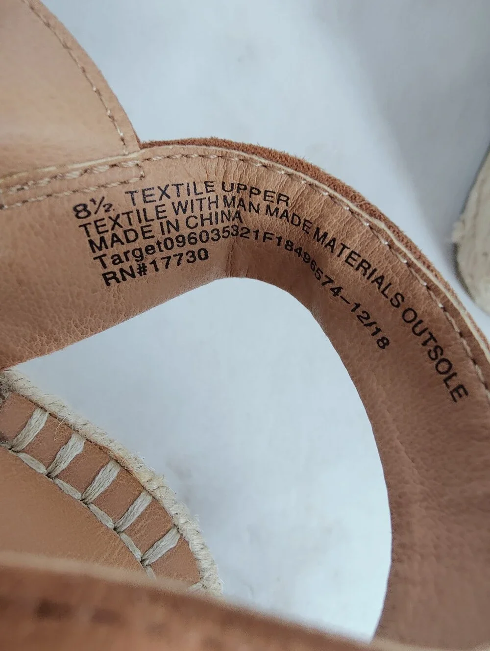 Universal Thread Morgan Espadrille Platform Wedge Sandals, Sz 8.5